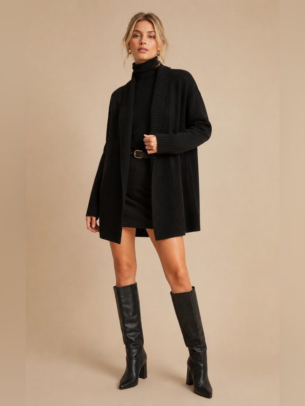 LAUREN RALPH LAUREN Washable Cashmere Shawl-Collar Cardigan